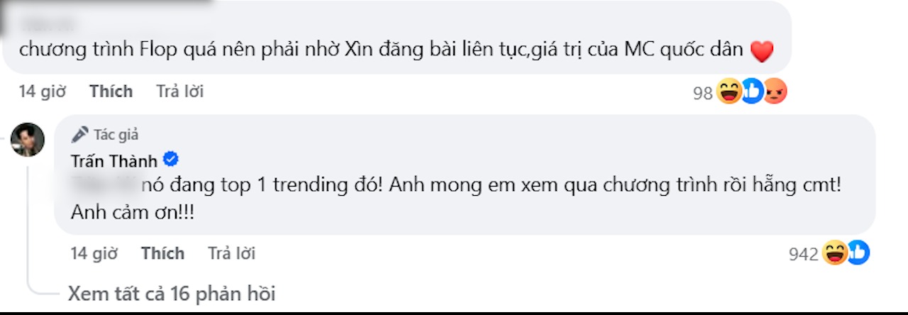 Trấn Thành đáp trả khi bị nói ép các em xinh tặng quà